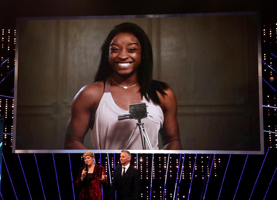  Simone Biles was voted Overseas Sports Personality of the Year