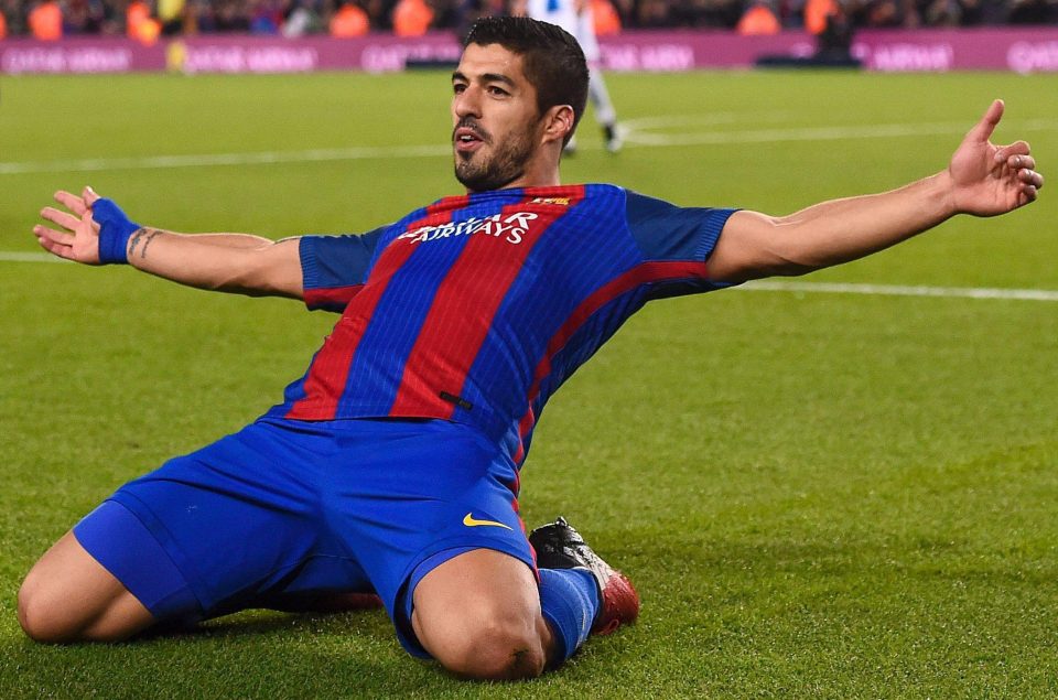  Luis Suarez...top of the charts with 20 goals in 2016