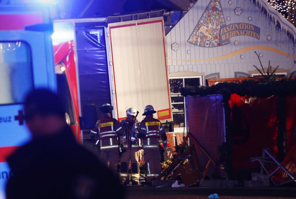  The truck was reportedly travelling at 40mph when it drove into crowds, 'showing no signs of slowing'