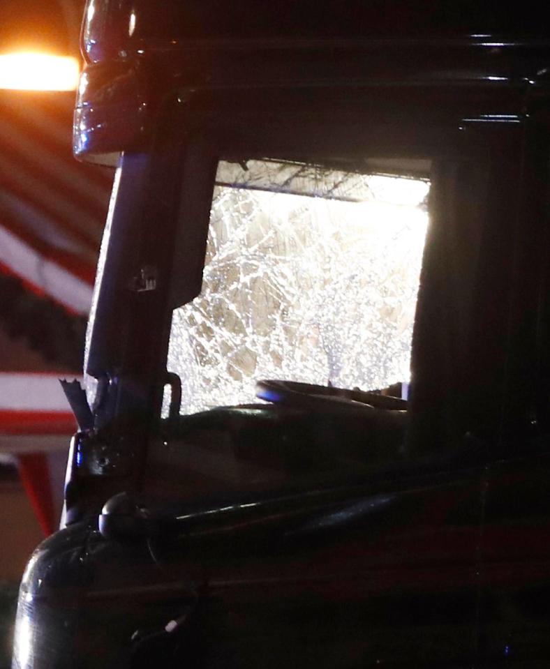  On Monday the huge lorry ploughed into the market in Berlin