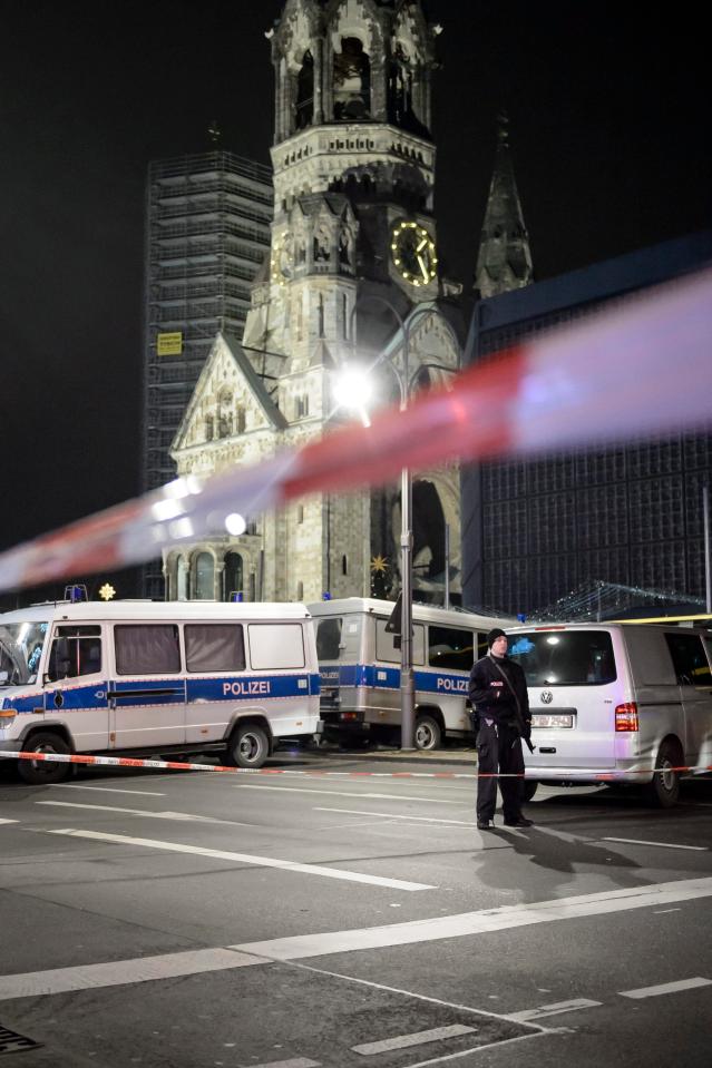  The crash happened in the shadow of the Kaiser Wilhelm Memorial Church whose damage in a World War Two bombing raid has been preserved as a reminder of the horrors of war for future generations