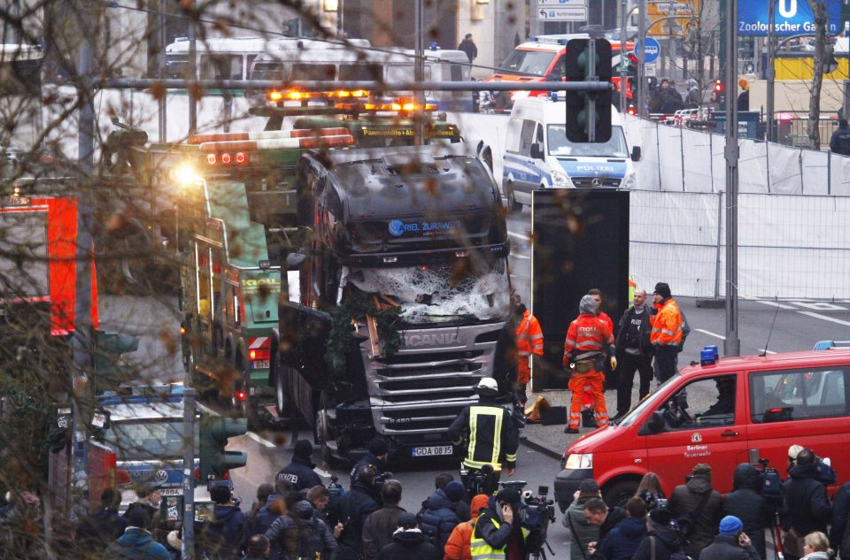  The lorry was driven into Christmas markets in the German capital, killing 12 and injuring at least 50 others