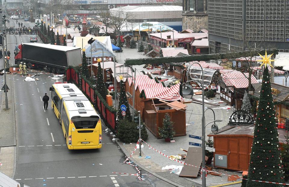  Businessman John Thompson said his family were 'very, very close' to the lorry as it bulldozed through the market