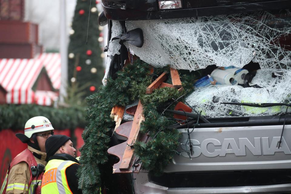  The truck ploughed into crowds of Christmas shoppers and tourists