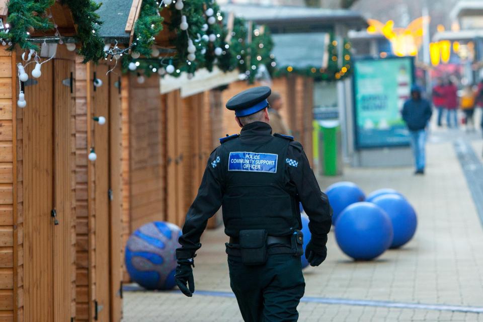  A community police officer in Bristol this morning