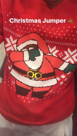  Jesse Lingard's Christmas jumper features Santa doing the dab