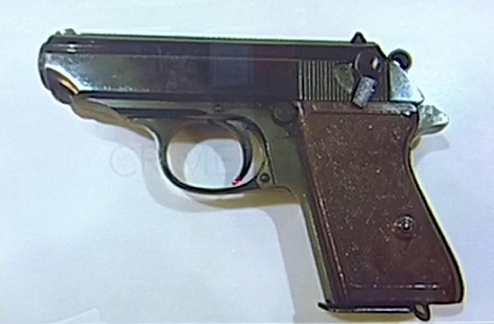  A gun similar to the one believed to be used to murder the gangster