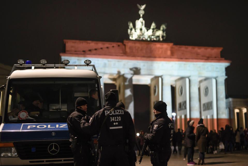  Armed cops were out in force to protect Berlin from further attacks