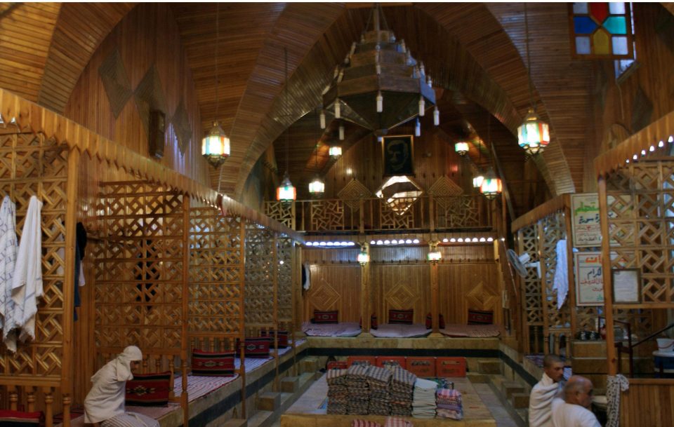 The Hamam El Nahasin, in the Old City of Aleppo, Syria, before it was damaged on October 6, 2010