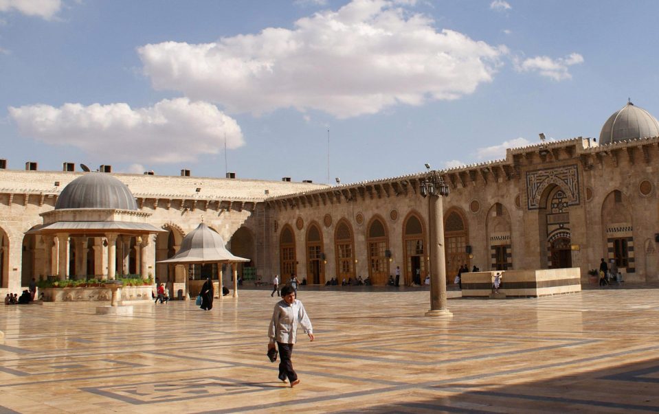 The Umayyad mosque, shown here in 2010, is purportedly home to the remains of Zechariah, the father of John the Baptist