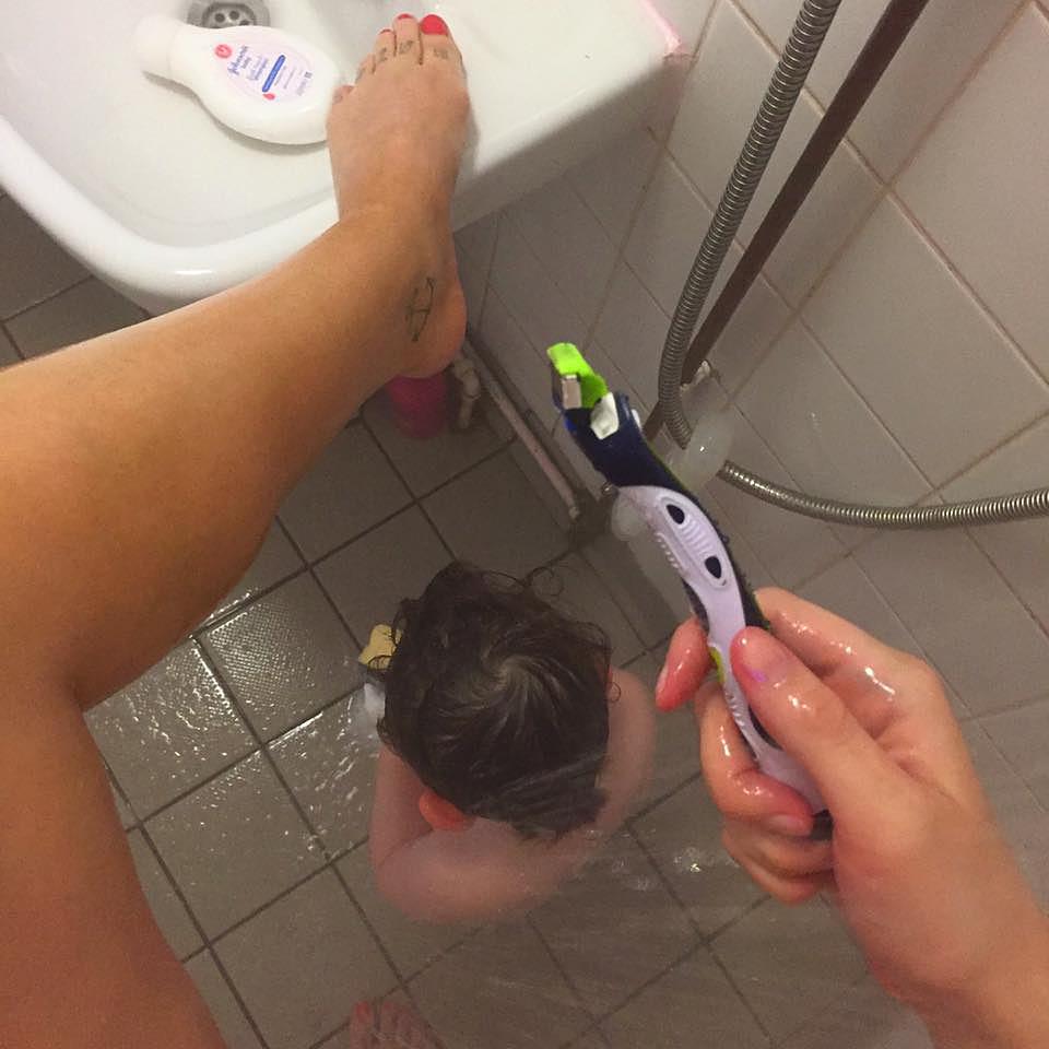  Blogger Gylisa Jayne, from Cornwall, has revealed the truths that no one tells you about being a mum, including how crowded shower time can be