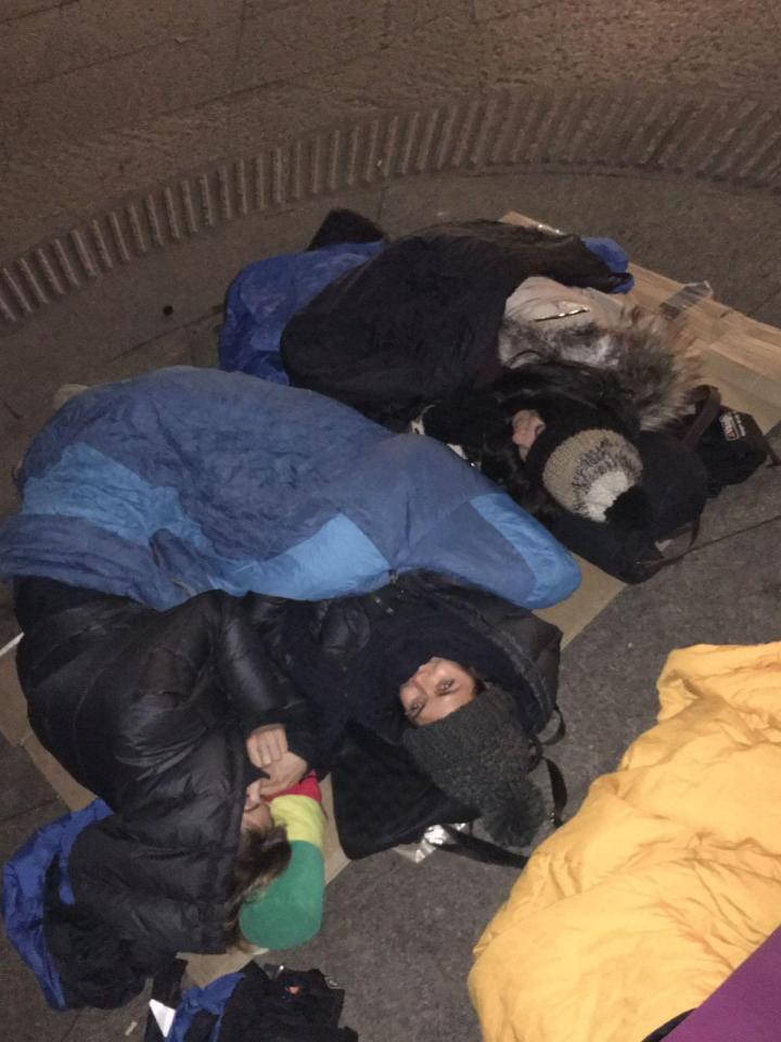  Sam described her night with the homeless people in Manchester as 'extremely tough'