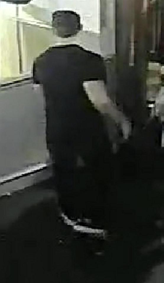  CCTV images were released after a thug stole a defibrillator from a paramedic as he treated a casulty