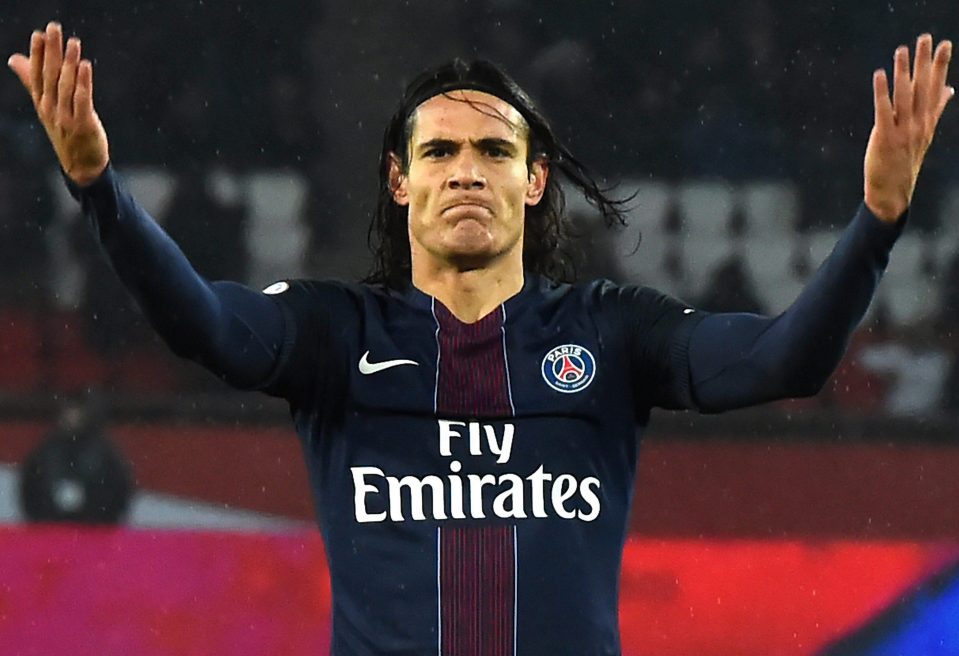  Edinson Cavani...maybe he'll replace Sanchez at Arsenal