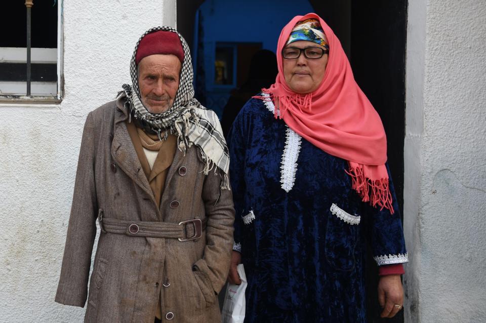  His mother and father, pictured here in Oueslatia in central Tunisia, are devastated that their son is the world's most wanted man