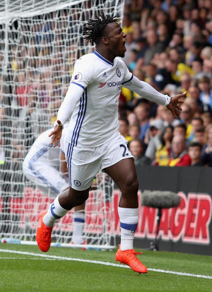  Batshuayi scoring only league goal for Chelsea against Watford in August