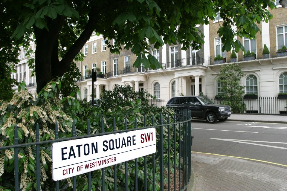  Homes on Eaton Square fetch almost £17 million on average