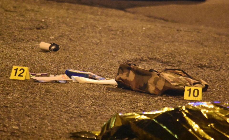  One of the items at the scene appeared to be Amri's khaki rucksack from which he pulled the gun