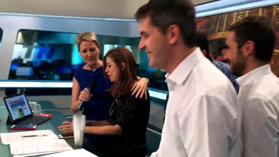  Co-presenters clapped and jumped up and down to celebrate her good fortune live on air