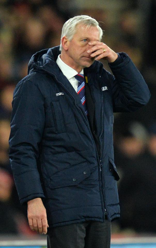  Alan Pardew was sacked on Thursday