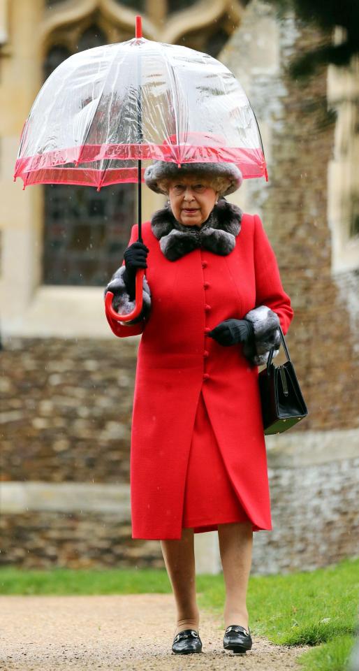  The Queen at last year's Sandringham service