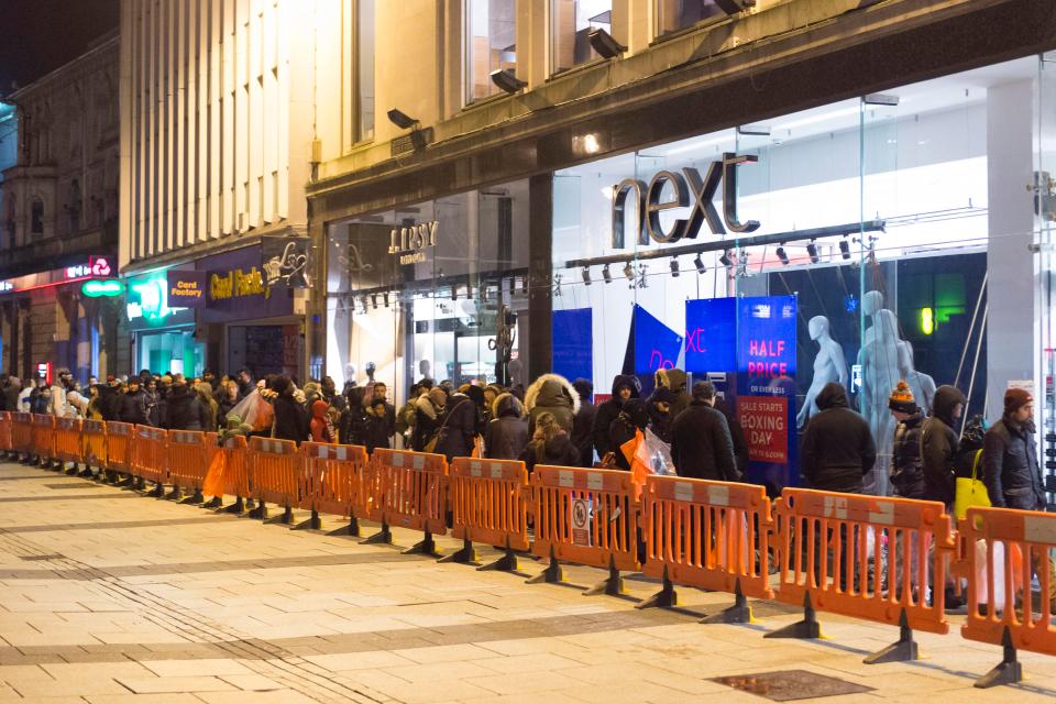  The NEXT store on Queen St in Cardiff opened at 6am this morning