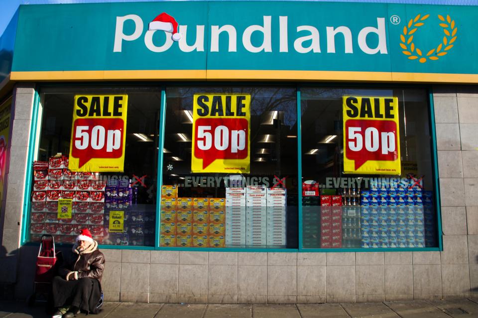  Bargain hunters raced to take advantage of Poundland's 50 per cent sale on Boxing Day