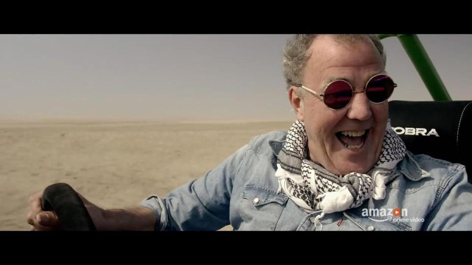  Jeremy Clarkson looks more than up for the latest Grand Tour challenge for its New Year special