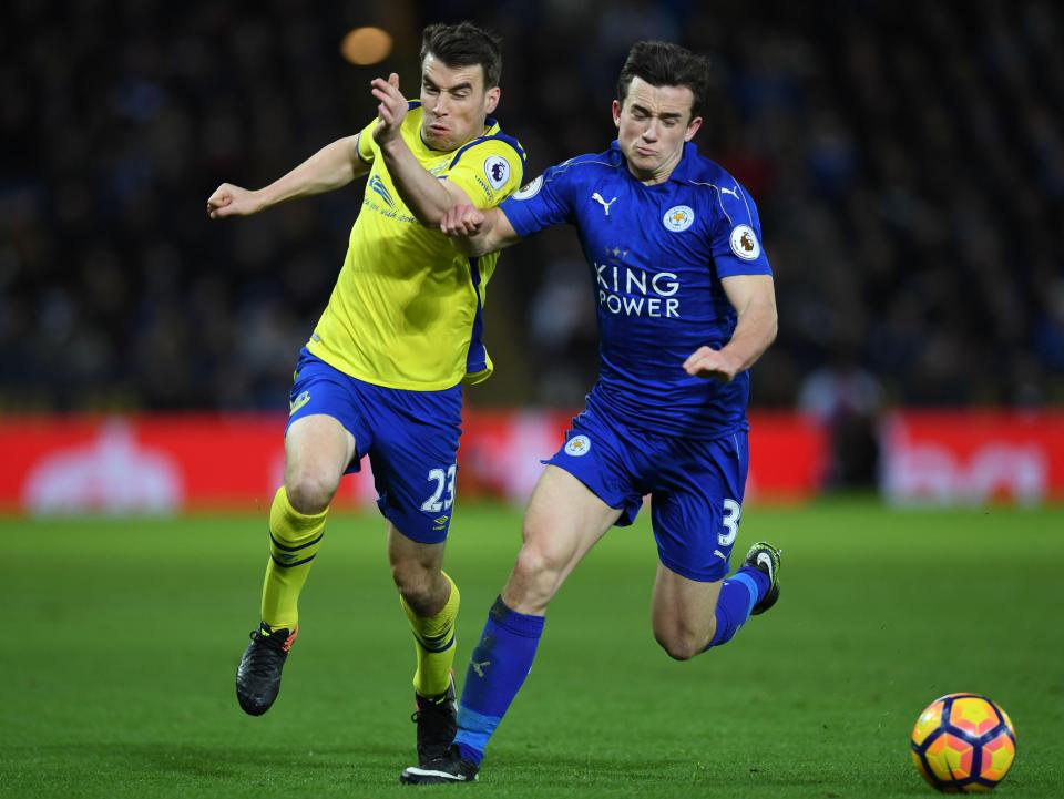  Ben Chilwell looked comfortable on his Premier League debut - getting the better of Seamus Coleman in stages