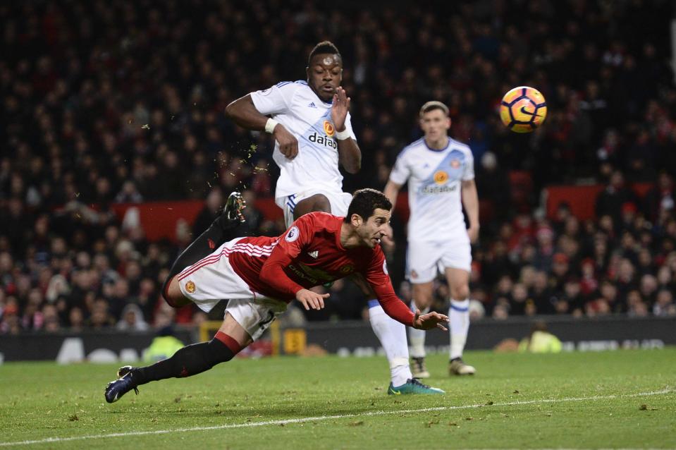  His right foot connected with the ball and sent it goalwards