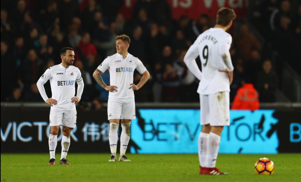  Swansea are in deep trouble, and are currently bottom of the league