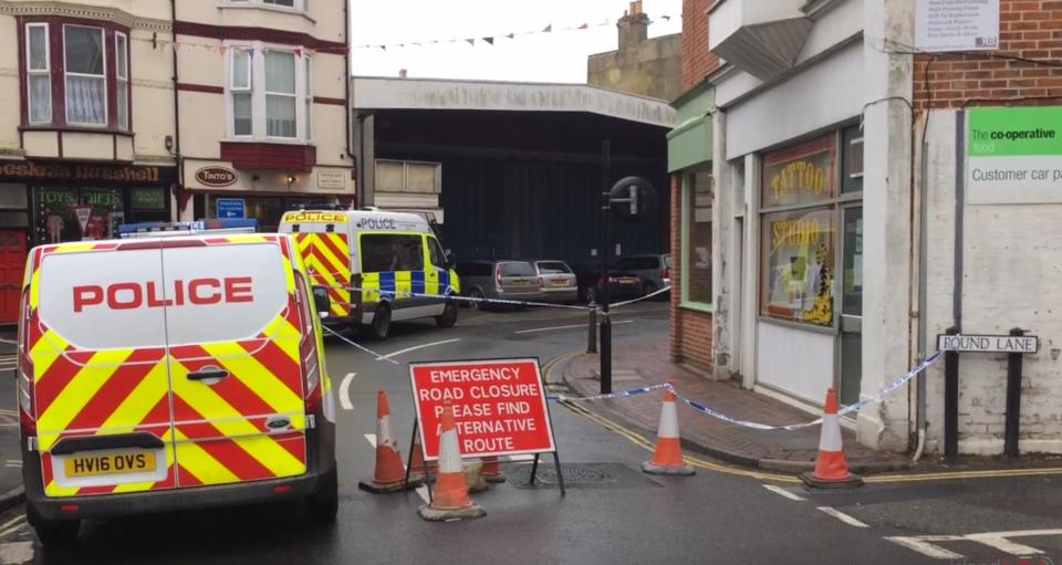  Police at the scene where a prison officer died in an attack while on a night-out in the early hours of Christmas Day