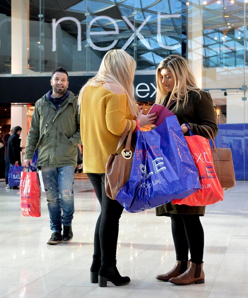  Bargain hunters were also out shopping today in Westfield as they hoped to grab a deal