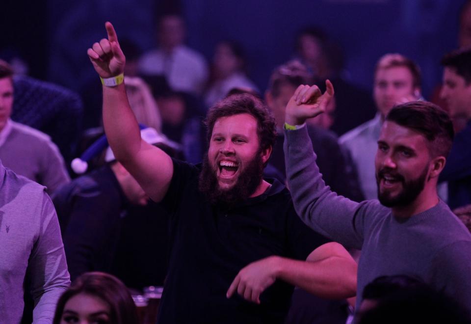  Andrew 'Beef' Johnston was in the crowd at Ally Pally on Wednesday