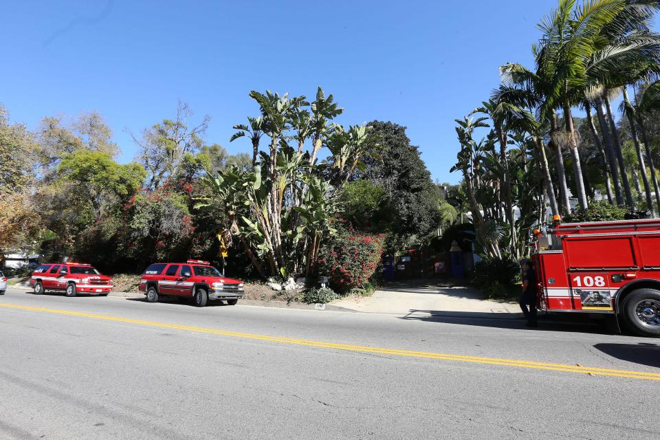  EMTs seen outside of Todd Fisher's house after mum Debbie Reynolds is believed to have suffered from a stroke