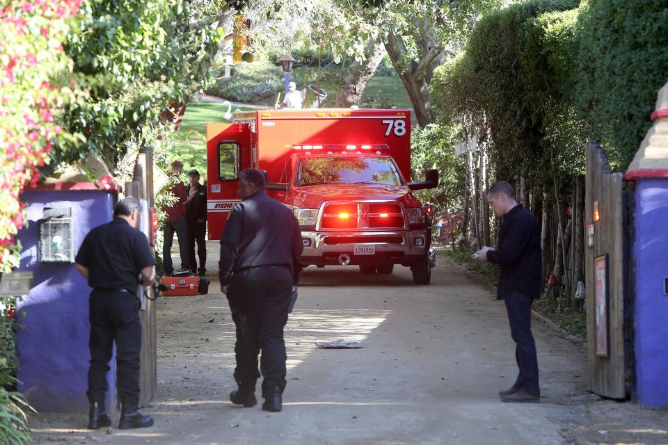  She had been at the house to plan her daughter Carrie Fisher's funeral