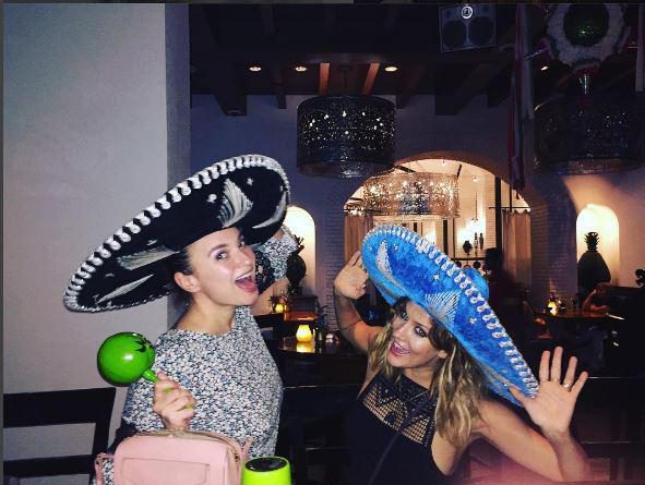  They were also seen dancing around in sombreros during a night out