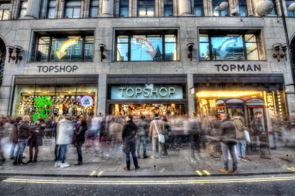  TopShop owner Arcadia apparently used the technology to change opening times at its London Oxford Street flagship store