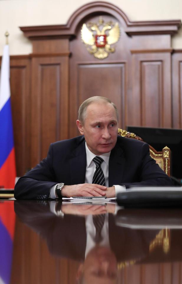  Vladimir Putin ... spokesperson for President has said any sanctions imposed on his country could cause 'significant discomfort' for US diplomats in Russia