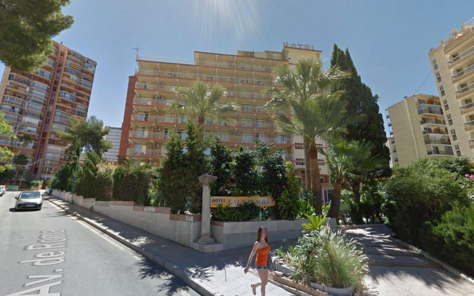  Guests watched in horror as the rowdy bunch indulged in gross behaviour at Hotel Gala Placidia in Benidorm, Spain