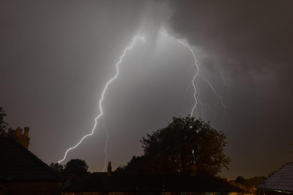  Storms are in store for October, like this one in Bolton, Lancashire, last fall