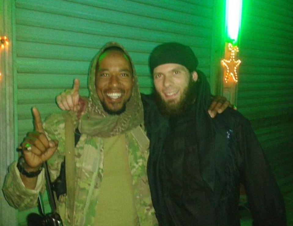  'Lionheart' Mario with fellow German ISIS terrorist Denis Cuspert