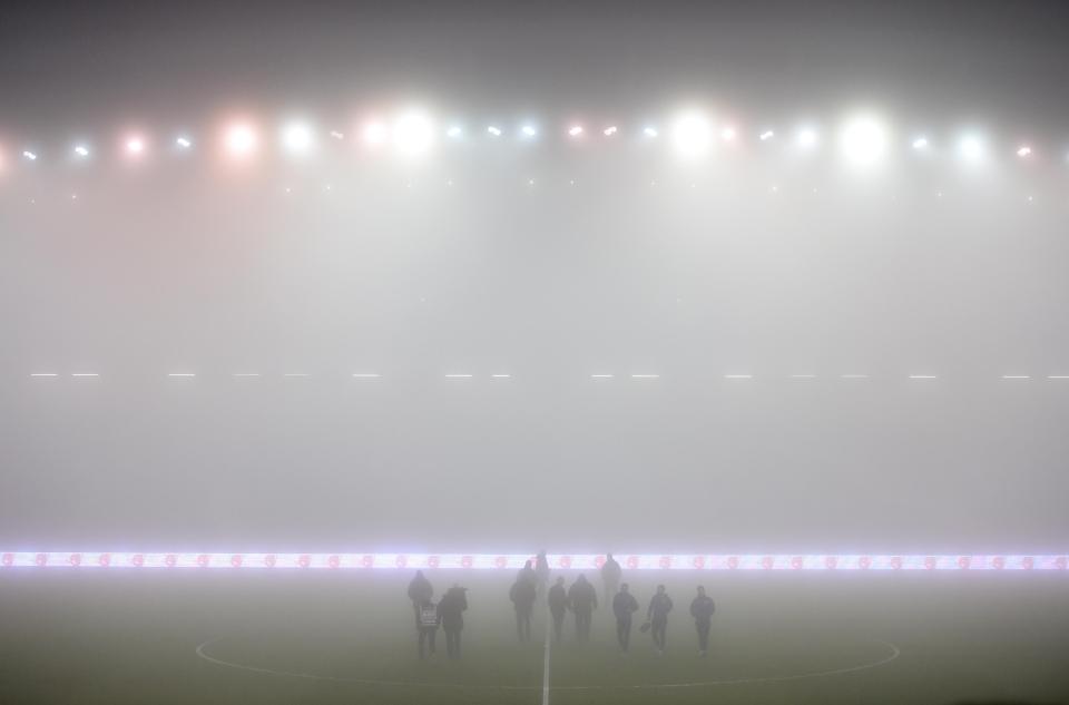 Brighton's clash with Cardiff was called off due to dense fog