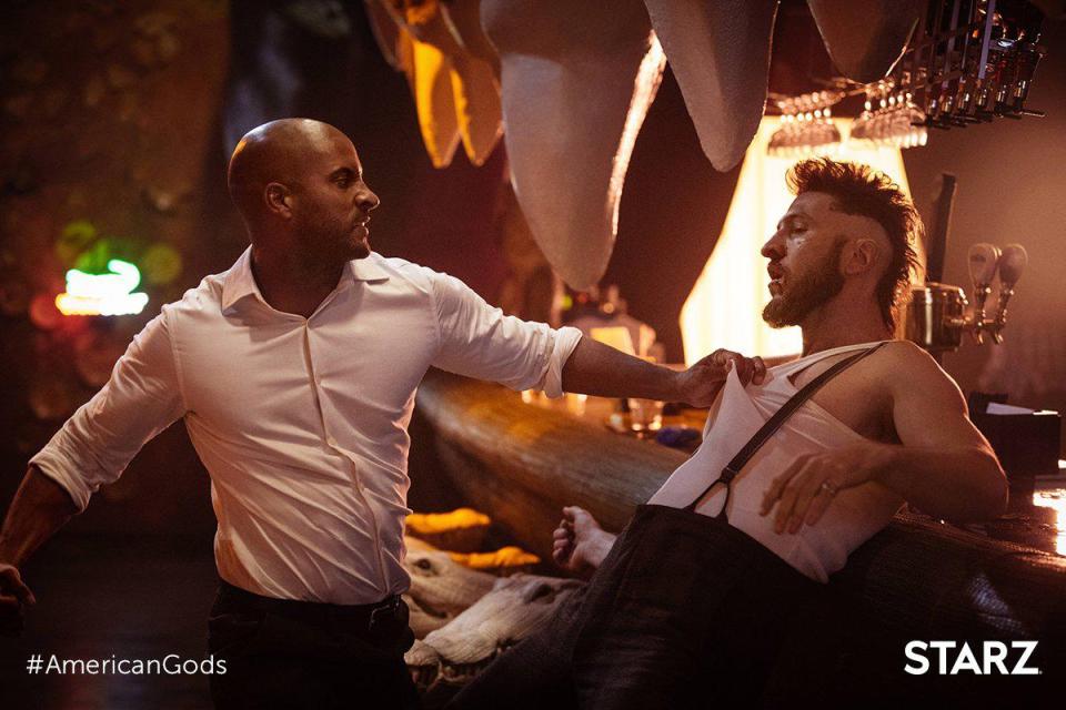  AMERICAN GODS: Former Hollyoaks star Ricky Whittle is the lead in this version of Neil Gaiman’s fantasy satire about a power struggle between the gods. On Amazon Prime in spring.