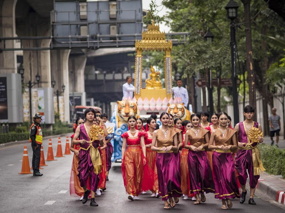  The Parade of Eight Deities on Ratchadamri Road in Bangkok