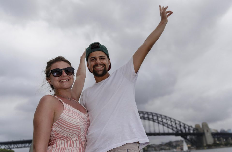  Many have been waiting most of the day in the world-famous harbour for the big event