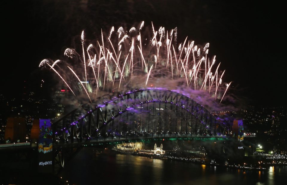  Australia was one of the first to celebrate the new year in style