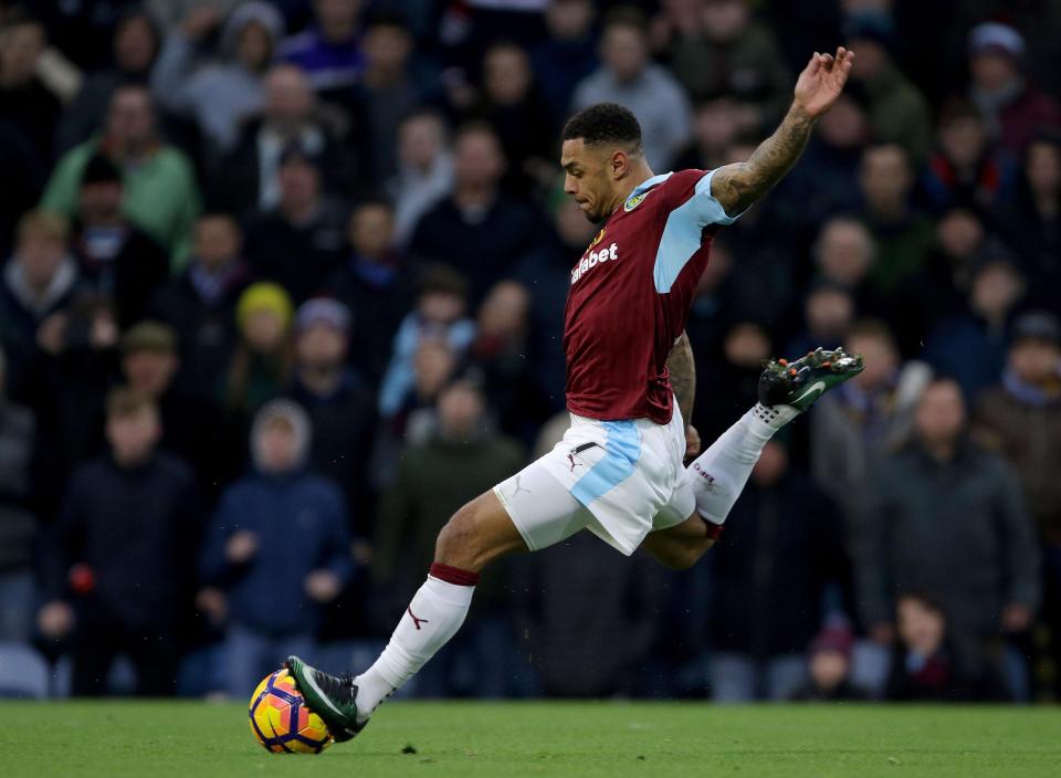  Ashley Barnes fired home his first Premier League hat-trick