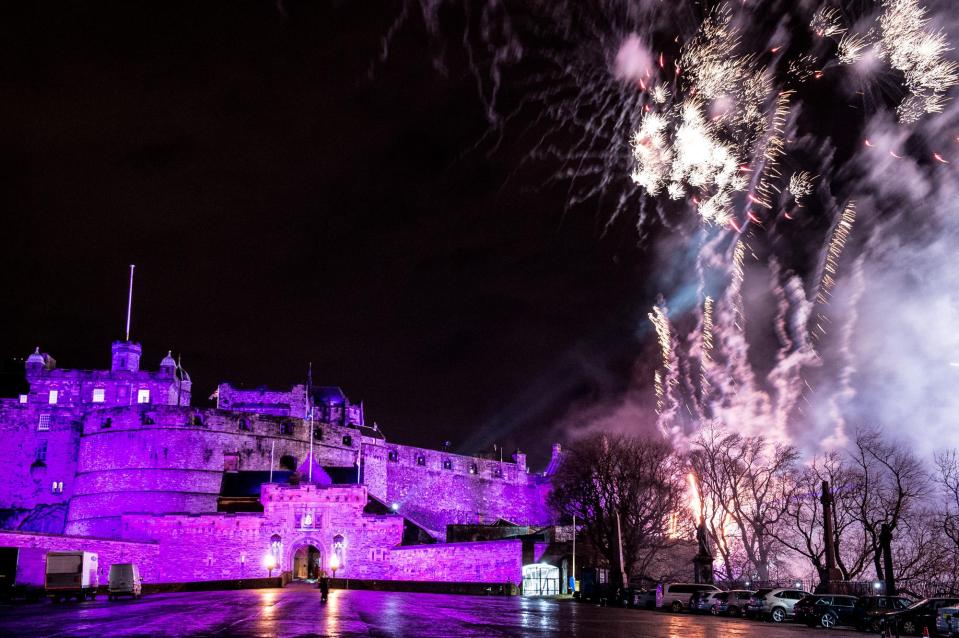  The Edinburgh Castle provided an incredible backdrop as a jaw-dropping fireworks display welcomed in the New Year in the Scottish city