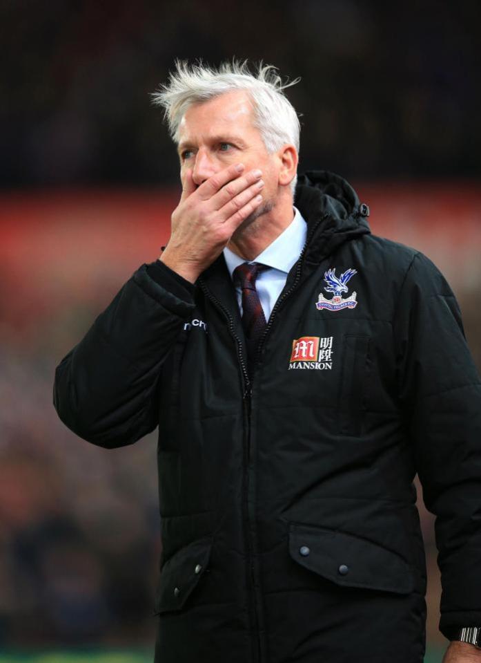  Alan Pardew was sacked as Crystal Palace manager last December after a run of dreadful results